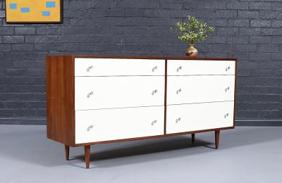 Milo Baughman Milo Baughman Modernist Lacquered Walnut Dresser for Glenn of California