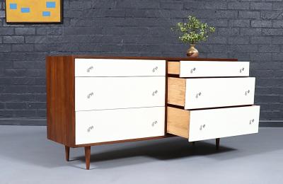 Milo Baughman Milo Baughman Modernist Lacquered Walnut Dresser for Glenn of California