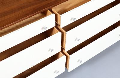Milo Baughman Milo Baughman Modernist Lacquered Walnut Dresser for Glenn of California