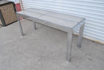 Milo Baughman Milo Baughman Pace Style Chrome Marble Console