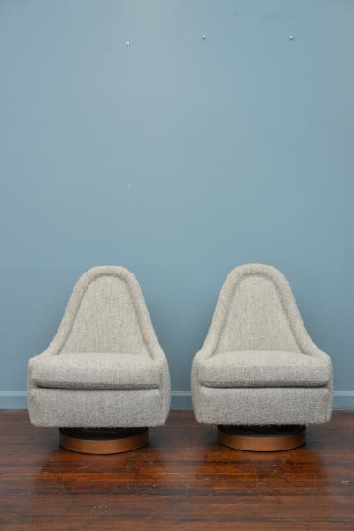 Milo Baughman Milo Baughman Petite Swivel and Tilt Lounge Chairs for Thayer Cogin