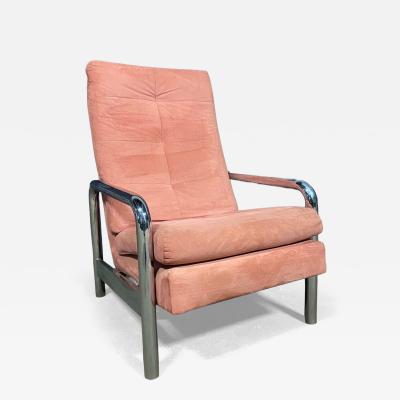Milo Baughman Milo Baughman Pink Ultrasuede Recliner