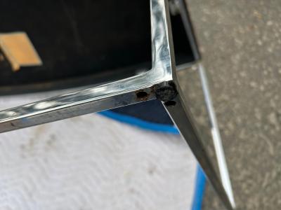 Milo Baughman Milo Baughman Rosewood Chrome Curved Console Bench Mid Century