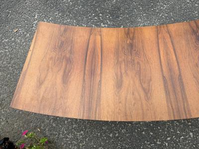 Milo Baughman Milo Baughman Rosewood Chrome Curved Console Bench Mid Century