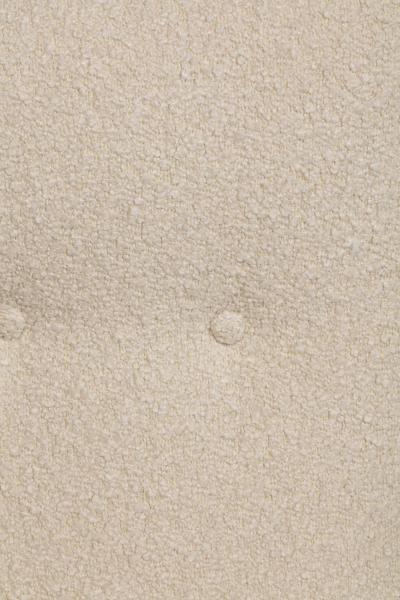 Milo Baughman Milo Baughman Scoop Chair in Soft Ivory Boucl with Iron Legs c 1950s