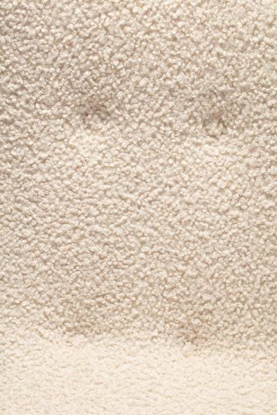 Milo Baughman Milo Baughman Scoop Chair in Super Soft Ivory Boucl with Iron Legs c 1950s