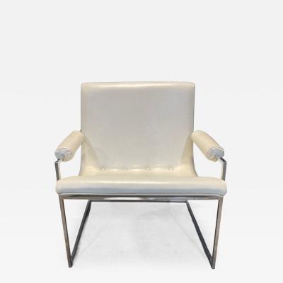 Milo Baughman Milo Baughman Scoop Chair with the Thinline Chrome frame