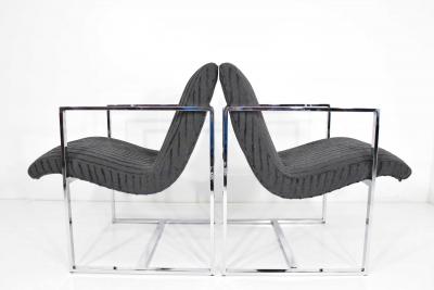Milo Baughman Milo Baughman Scoop Lounge Chairs