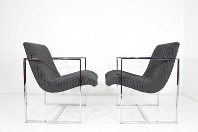 Milo Baughman Milo Baughman Scoop Lounge Chairs