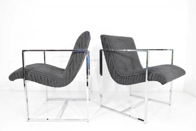 Milo Baughman Milo Baughman Scoop Lounge Chairs