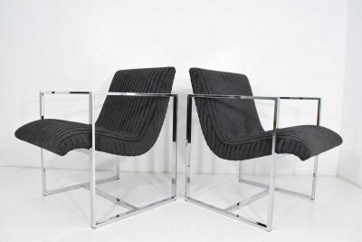 Milo Baughman Milo Baughman Scoop Lounge Chairs