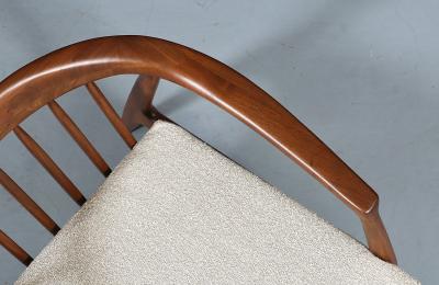 Milo Baughman Milo Baughman Sculpted Walnut Lounge Chair for Thayer Coggin