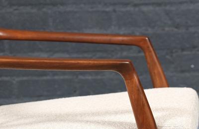 Milo Baughman Milo Baughman Sculpted Walnut Lounge Chair for Thayer Coggin