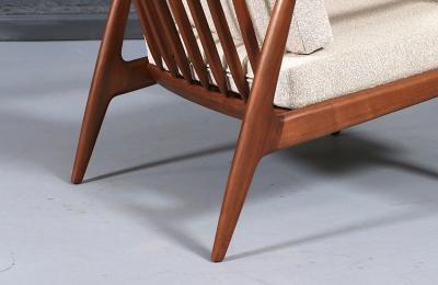 Milo Baughman Milo Baughman Sculpted Walnut Lounge Chair for Thayer Coggin