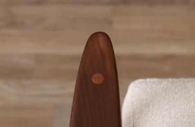 Milo Baughman Milo Baughman Sculptural Walnut Reclining Chair for James Inc 