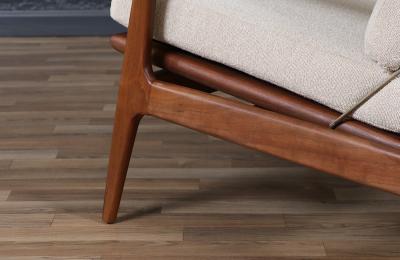 Milo Baughman Milo Baughman Sculptural Walnut Reclining Chair for James Inc 