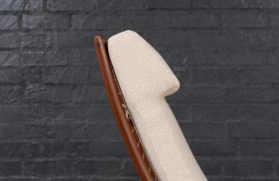 Milo Baughman Milo Baughman Sculptural Walnut Reclining Chair for James Inc 