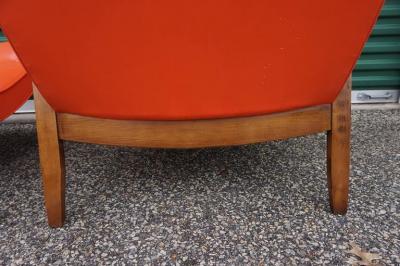 Milo Baughman Milo Baughman Signed Pair Scoop Lounge Chairs James Inc 