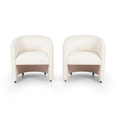 Milo Baughman Milo Baughman Style Lounge Chairs