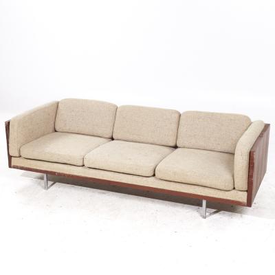 Milo Baughman Milo Baughman Style Mid Century Danish Rosewood Case Sofa