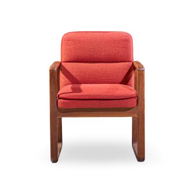 Milo Baughman Milo Baughman Style Mid Century Oak Dining Chairs Set of 6