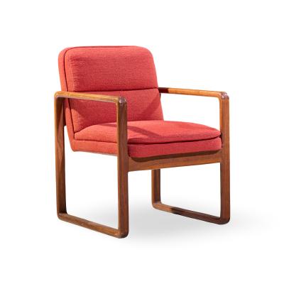 Milo Baughman Milo Baughman Style Mid Century Oak Dining Chairs Set of 6