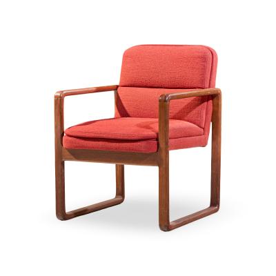 Milo Baughman Milo Baughman Style Mid Century Oak Dining Chairs Set of 6