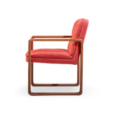 Milo Baughman Milo Baughman Style Mid Century Oak Dining Chairs Set of 6