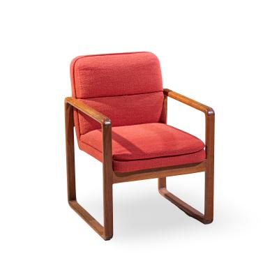 Milo Baughman Milo Baughman Style Mid Century Oak Dining Chairs Set of 6