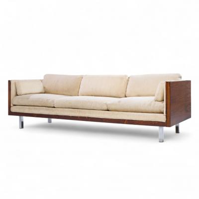 Milo Baughman Milo Baughman Style Mid Century Rosewood Case Sofa