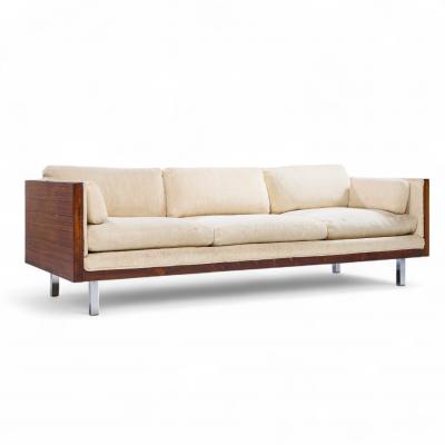 Milo Baughman Milo Baughman Style Mid Century Rosewood Case Sofa
