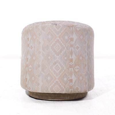 Milo Baughman Milo Baughman Style Mid Century Swivel Barrel Lounge Chairs Pair