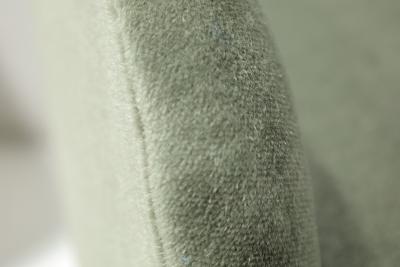 Milo Baughman Milo Baughman Style Teardrop Lounge Chairs in Vendome Mohair