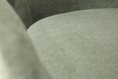 Milo Baughman Milo Baughman Style Teardrop Lounge Chairs in Vendome Mohair