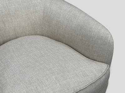 Milo Baughman Milo Baughman Swivel Chairs Beige Upholstery Walnut USA 1970s