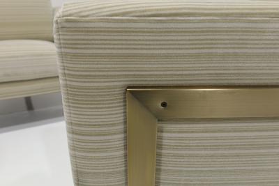 Milo Baughman Milo Baughman T Back Chairs in Holly Hunt Great Plains Velvet