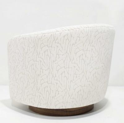 Milo Baughman Milo Baughman Tilt Swivel Lounge Chairs in Jessica Charles