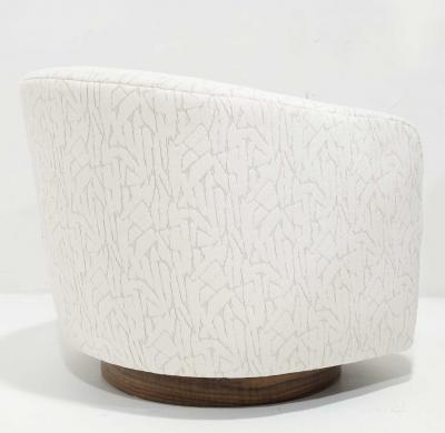 Milo Baughman Milo Baughman Tilt Swivel Lounge Chairs in Jessica Charles