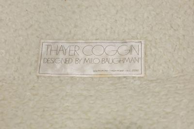 Milo Baughman Milo Baughman Tilt Swivels in Holly Hunt Teddy