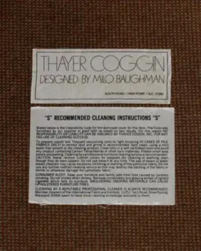 Milo Baughman Milo Baughman Tuxedo Sofa for Thayer Coggin c 1970s