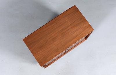 Milo Baughman Milo Baughman Walnut Tambour Door Cabinet for Glenn of CA