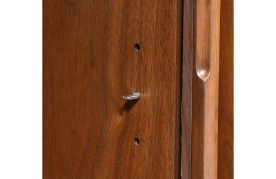 Milo Baughman Milo Baughman Walnut Tambour Door Cabinet for Glenn of CA