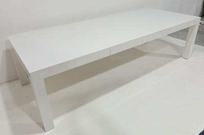 Milo Baughman Milo Baughman White Lacquer Parsons Dining Table
