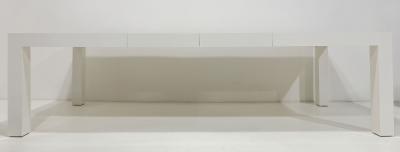 Milo Baughman Milo Baughman White Lacquer Parsons Dining Table