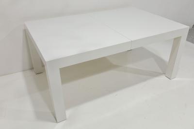 Milo Baughman Milo Baughman White Lacquer Parsons Dining Table