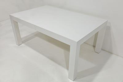 Milo Baughman Milo Baughman White Lacquer Parsons Dining Table