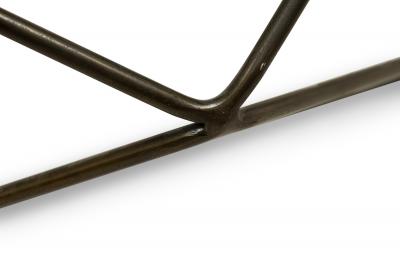 Milo Baughman Milo Baughman for Directional Mid Century Bronze and Glass Geometric Cocktail 