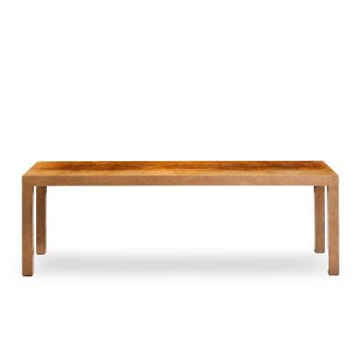 Milo Baughman Milo Baughman for Directional Mid Century Burlwood Parsons Coffee Table