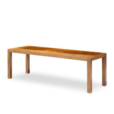 Milo Baughman Milo Baughman for Directional Mid Century Burlwood Parsons Coffee Table