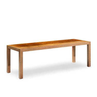 Milo Baughman Milo Baughman for Directional Mid Century Burlwood Parsons Coffee Table